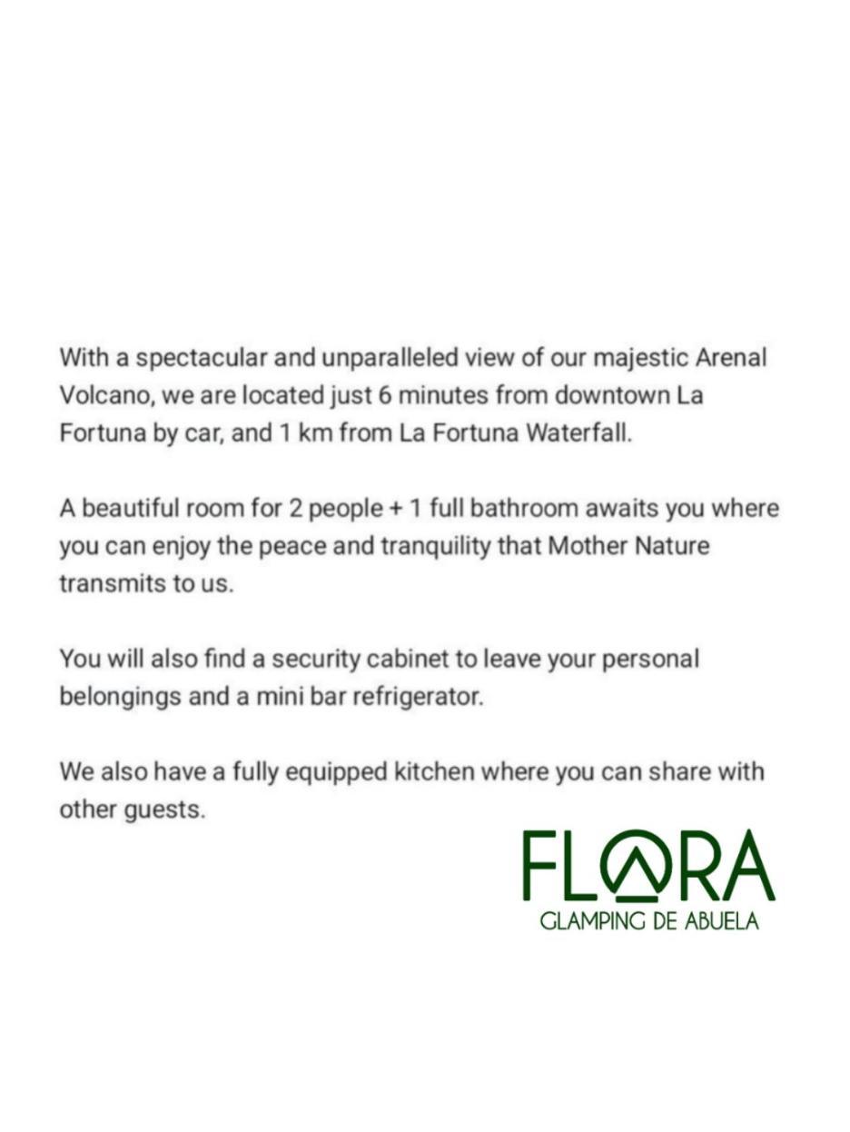 Flora Glamping De Abuela Villa La Fortuna ภายนอก รูปภาพ